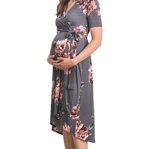 Maternity Dress with Waist Belt